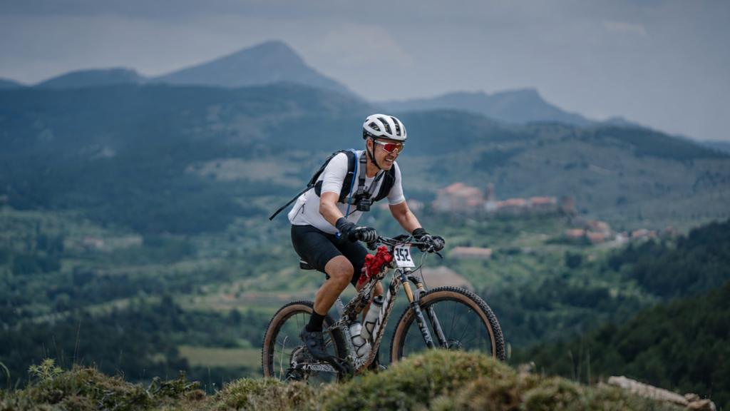 Salva, creador de MTB Castellón, durante la Gigante de Piedra 2026