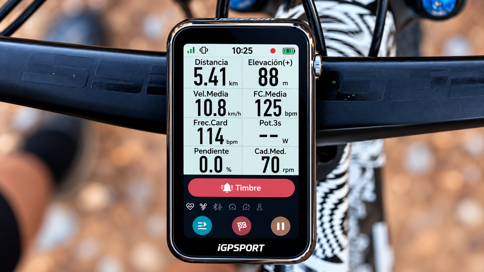 Timbre integrado del iGPSPORT BiNavi Ultra